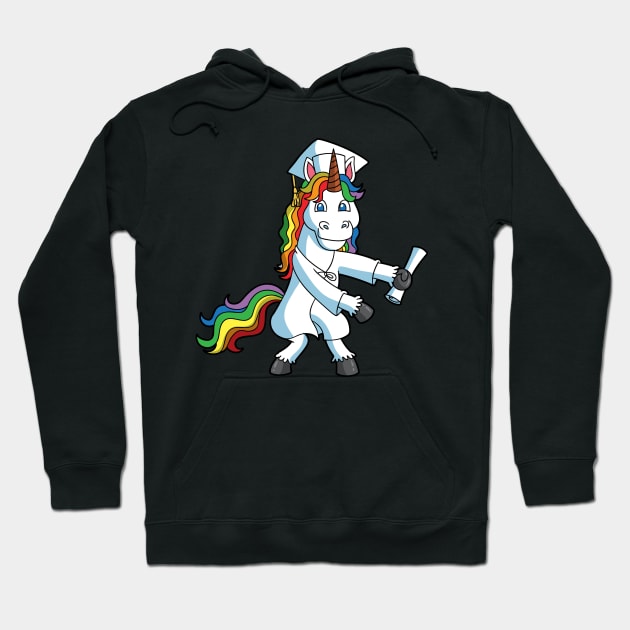 Class of 2019 Graduation Flossing Unicorn Hoodie by E